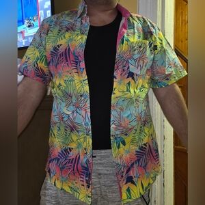 Maui and Sons Vibrant Tropical Shirt